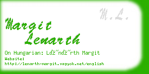 margit lenarth business card